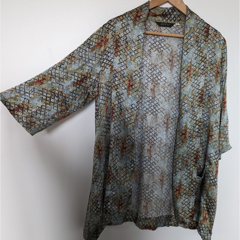 Silk open kimono M
